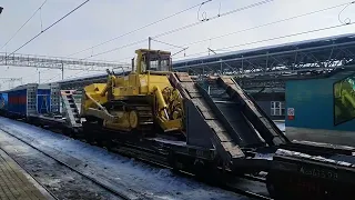 Восстановительный поезд на станции Самара