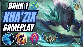 [Rank 1 Kha'zix] How to smurf in your elo on Kha'zix | Kaido w/ Commentary