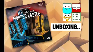 UNBOXING  CRIMES IN THE HISTORY OF H. H. HOLME'S MURDER CASTLE BOARD GAME