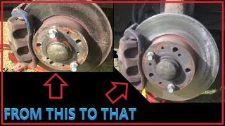 DIY Brake rotor resurface The HILLBILLY WAY!