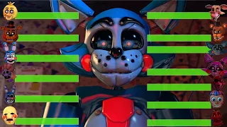 [SFM FNaF] FNAC Stylized vs FNAF 2 WITH Healthbars!