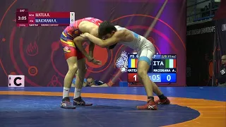 1/8 FS - 60 kg: A. MATEA (ROU) v. A. MAIORANA (ITA)