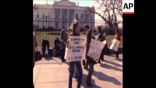 SYND 23-2-73 ANTI WAR PROTEST MARCH TO THE WHITE HOUSE