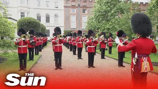 Royal band play Three Lions in support of England in Euro 2020