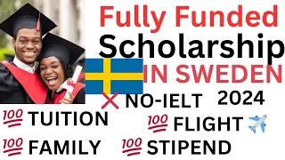 Fully Funded swedish institute scholarship 2024 |No application fee | No IELT|  how to apply