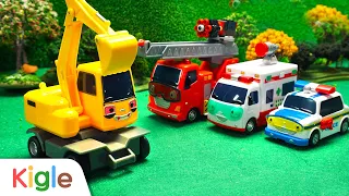 Tayo Bus Kecil | Zombie Excavator Alat Berat | Untuk anak-anak | Kigle TV Indonesia