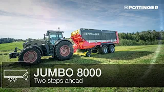 Two steps ahead with JUMBO 8000 loader wagon | PÖTTINGER