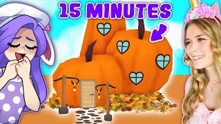 15 MINUTE FALL Build Challenge With IAMSANNA! (Roblox)