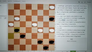 Russian checkers game analysis 1 : A game of traps