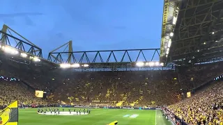 Mannschaftsaufstellung  BVB - PSG Westfalenstadion