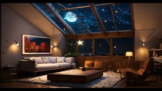 🎶Brew Night Deep & Elegant House Vibes Atmospheric FirEplace : La Magie de L'Art & La Relaxation