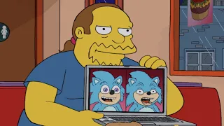 SONIC MOVIE IN THE SIMPSONS