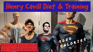 I Ate & Trained Like Superman (Henry Cavill) For The Day! | 5000 Calories | CrossFit, Sprints & more