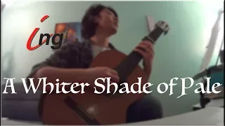 A Whiter Shade of Pale (Procol Harum) - ing guitar music (Fingerstyle Guitar)