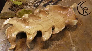 Woodcarving "Leaf Bowl" ►► Timelapse