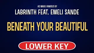 Labrinth feat. Emeli Sande - Beneath Your Beautiful | Karaoke Lower Key