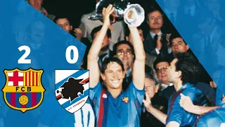 BARCELONA 2 - 0 SAMPDORIA    1989 European Cup Winners' Cup Final