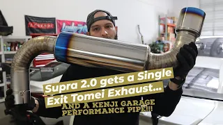 Supra 2.0 Gets Single Exit Tomei Exhaust and Kenji Garage Performance pipe!
