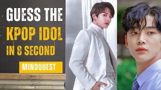 GUESS THE  50 KPOP IDOLS IN 8 SECONDS 🤔💜 | KPOP GAMES QUIZ