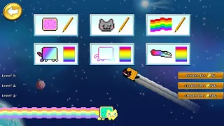 Making my own nyan cat in nyan cat lost in space