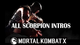 Mortal Kombat X - All Scorpion Intros dialogues Interactions