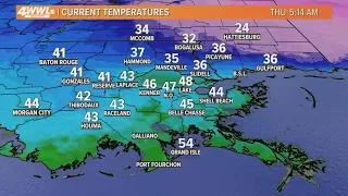 New Orleans weather: A few showers today, then a colder weekend
