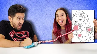 A PASTA DE DENTE DECIDE NOSSO DESENHO | Gabriel e Shirley 2.0