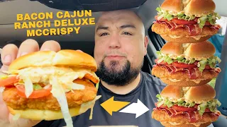 McDonald’s Bacon Cajun Ranch Deluxe McCrispy 🥓🥣🐓 Lets Chat Land Ideas 🏕️🌲