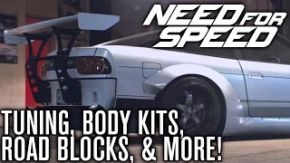 Need for Speed 2015 | Tuning, Body Kits, Spike Strips, Road Blocks, & More!