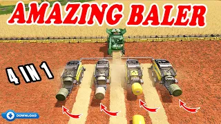 Farming Simulator 17: The Amazing Farmer Series Continues!!! 4 in 1, Hacker Balers! 😁😁😀