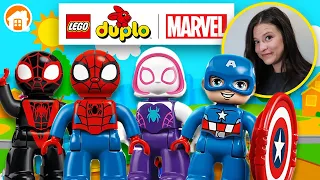 LEGO Duplo Marvel | SPIDEY AND CAPTAIN AMERICA | Educational Gameplay