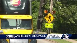Clarksville man killed while walking across crosswalk, according to ASP