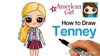 How to Draw Tenney Easy | American Girl Doll