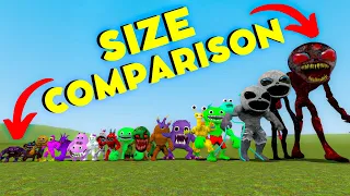 SIZE COMPARISON ALL GARTEN OF BANBAN FAMILY - Garry's Mod!?