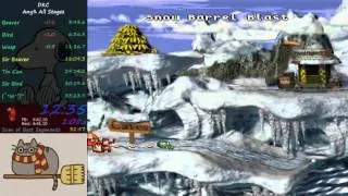 DKC Any% All Stages in 33:21 (WR)