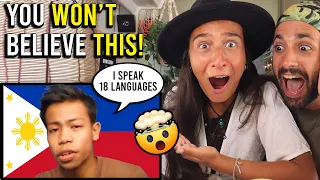 FILIPINO BOY speaks 18 LANGUAGES! (YOU NEED TO WATCH THIS!)