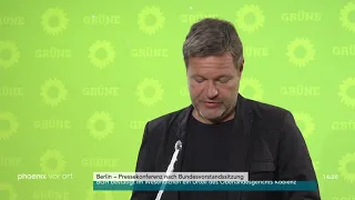 Robert Habeck (B'90/Die Grünen) nach der Bundesvorstandssitzung am 25.05.20