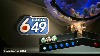 Tirage Lotto 6/49 5 novembre 2014