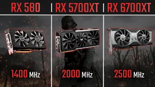 RX 580 vs 5700XT vs 6700XT | 1080P, 1440P and 4K Benchmarks