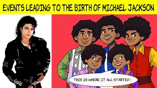 A comic highlighting the events leading to the birth of Michael Jackson