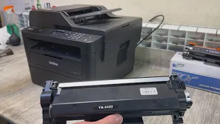 BROTHER MFC-L2750dw Toner reset. Reset drum. Cartridge. How to set the reset gear