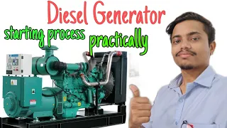 DG,diesel generator starting process live and their parameter.