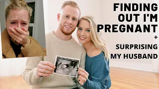 FINDING OUT I'M PREGNANT + SURPRISING MY HUSBAND| Our first baby| Emotional reaction