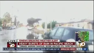 Reed Avenue floods in Pacific Beach