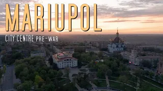 MARIUPOL CITY CENTRE PRE-WAR BY DRONE (January, 2022 - Before the War) 4K Footage