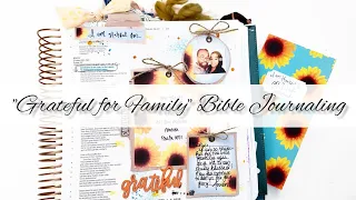 "Grateful for Family" Bible Journaling | Creative Faith Co