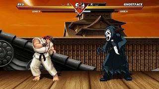 RYU vs GHOSTFACE - High Level Awesome Fight!!!