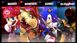 Super Smash Bros Ultimate Amiibo Fights – Request #20997 Mario & Bowser vs Sonic & Egg Man