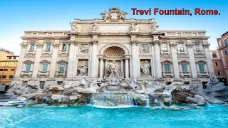 Trevi Fountain - the Most Famous Fountain of Rome, Italy.