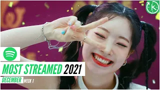 Spotify Top 80 Most Streamed Kpop Songs of 2021 | December, Week 1